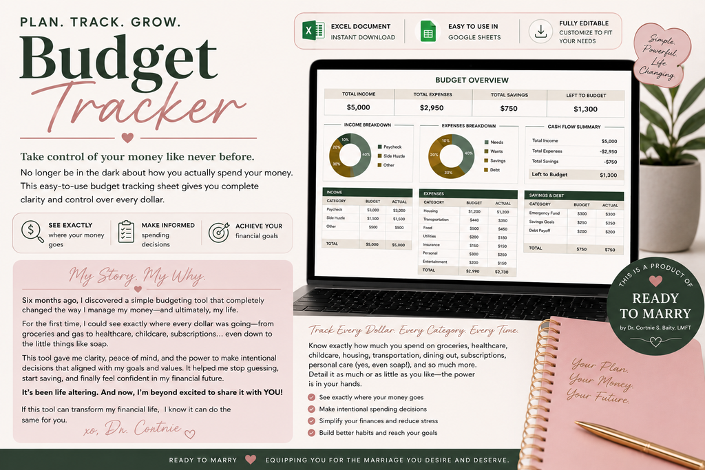 The Ready To Marry Budget Tracker: A Life Changing Budgeting Tool